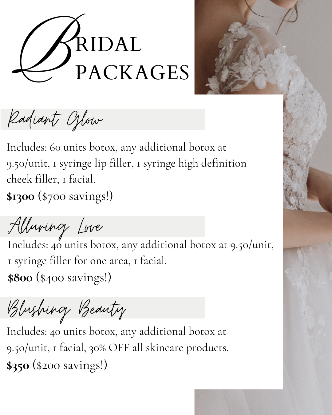 bridal packages